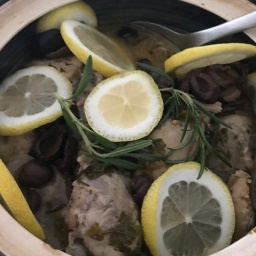 Greek Inspired Chicken with Lemon and Olives in the Instant Pot